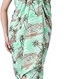 Summer Beachwear Swimsuit Coverup Sarong For Women - teal Printed Coverup Wrap-40