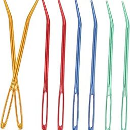 LALAFINA 8pcs Large-Eye Blunt Needles Yarn Darning Needles for Knitting and Sewing Convenient Crafting Tools for Beginners and DIY Projects-image-20