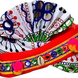 Gujarati Kathiyawadi Navratri Cotton Safa | Turban | Pagdi | Pheta for Teenagers - Code NT1217036-image-70
