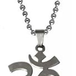 Religious Om mukhi Rudhrasha Silver Stainless Steel Pendant NecklaceFor Men And Women ShivPn0908-picture-50