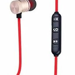 WRENS 8 Hours Battery Backup, Fast Charge, IPX7, Dual Pairing, Low Latency, Lightweight, Bluetooth Neckband Design, Wireless with Mic Earphones (Red)-12