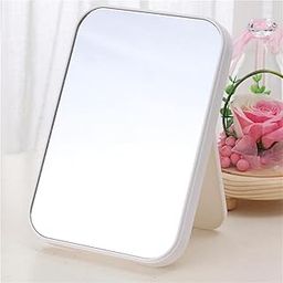 CALANDIS 8.7" Portable Folding Cosmetic Tabletop Stand Makeup Mirror Travel White | Makeup Mirrors | Makeup Tools & Accessories | Makeup-image-5