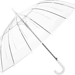 Dkriva® Windproof Automatic Umbrella for Men and Women, Foldable Travel Umbrella, UV Protection Umbrella for Rain and Sun, Lightweight Design(Transparent Umbrella)-18