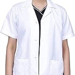 SBT Women's Half-Sleeve Poly-Cotton Best Apron for Female_(White)_(Size-M) 13-image-23