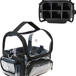 nfi essentials Polyester Cosmetic Storage Makeup Bag for Womens Train Case Travel Makeup Pouch Organizer Brush Holder Makeup Artist Vanity Bridal Trousseau Box for Girls-picture-30