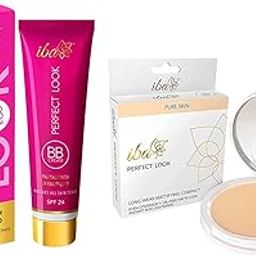 Iba Halal Care Perfect Look Long Wear Mattifying Compact, 02 Medium Shell, 9g and Iba Halal Care Perfect Look BB Cream With 24 Karat Gold, 30g-6