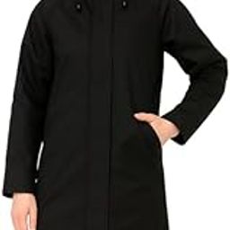 Women Overcoat | Full-Length Waterproof Hooded Coat (Black,Multisize)-picture-33