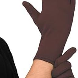 Yanwenx Soft Cotton Double Layer Gloves for Men & Women – Gym, Running, Cricket & Outdoor Activities (Free Size, Brown, Pack of 1 Pair)-image-18