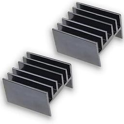Heat sink Aluminum, 23mm X 25mm X 15.5mm, Heat sink for Cooling, Capacitor Resistor IC LED MOSFET Transistor Amplifier OPAMP SCR - (PACK OF 4)-picture-31