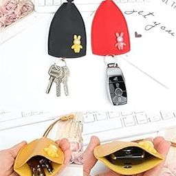 Divine Power Creative Pull Out Key Case, PU Leather Key Pouch,Cute Large Capacity Car Key Holder Case, Cartoon Pull Type Key Bag Car Keychain Pouch (multicolour)-picture-33