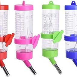250ML Water Feeder Bottle Bowl with Holder for Pet Dwarf Hamster Mice Gerbil Rat Chinchillas Guinea Pig Squirrel Rabbit Small Animal Water Dispenser Random Color 1 Piece-image-55