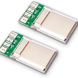 C - Type Male USB Port Card, Plug, Socket, 4 -Pin Module Solder Connector (Pack of 2)-image-97