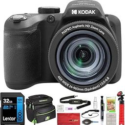Kodak AZ405BK PIXPRO Astro Zoom 20MP Digital Camera 40X Optical Zoom 24mm Bundle with Lexar 32GB UHS-I SDHC Memory Card and Deco Gear Camera Bag, Lens Blower, Lens Pen, 12inch Tripod & More-picture-11