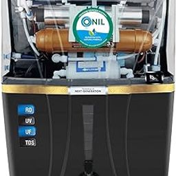 ONIL Copper + Alkaline RO+UV+UF+TDS ADJUSTER with 12 Liter Tank capacity Water Purifier with pure Copper Charge Technology black colour Best For Home and Office uses (12 LPH-COPPER)-image-92