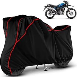 VOICO Water Resistant Bike Cover Dustproof UV Protection Bike Body Cover for Hero Xpulse 200 4V All-Weather Protection with Red Piping - Black-picture-10