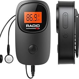 Portable Pocket Mini FM Radio with Clip - with Excellent Reception, Clear LCD Display, Station preset, AAA Battery Operated Digital Radio for Walking Jogging Meeting-image-48
