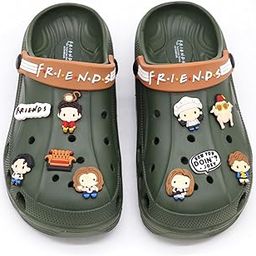 x Friends Men's Stylish Clogs with Authentic Friends Charms and Adjustable Back Strap-picture-16