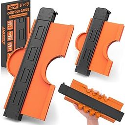 2 Pieces Contour Gauge Duplicator 6" and 10" Profile Gauge Measure Copy Tool with Adjustable Lock Precisely Copies Irregular and Awkward Shapes simple gauge-image-21