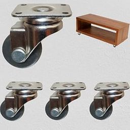 Castor Wheel Revolving Caster for Gas Cylinder Trolley Heavy Duty Silent High Grip Ball Bearing Wheel Caster Set of 4 pc (Size 28 MM)-image-25