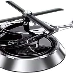 Trending New Alloy Solar Car Air Freshener Aromatherapy Car Interior Decoration Accessories Fragrance for Home Office Decoration Perfume Solar Unique Touch (Helicopter_CarFreshner)-image-99