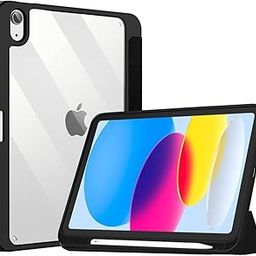 LIRAMARK Smart Case for Apple iPad (A16) 11th/10th Generation (2025/2022) 10.9 inch [Auto Sleep/Wake Cover] [Pencil Holder] [Soft Flexible Case Cover] Evo Series - Black-image-7