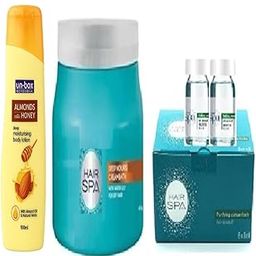 Un-box Professional Almonds with Honey Deep Moisturising Body Lotion, 100ml With *Hair Spa Deep Nourish Creambath With Hydrate Concentrate Spa 490g+48ml*-22