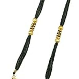 Mangalsutra For Women Stylish New Gold Plated Mangalsutra Long Size Heavy Design Long Black Bead Chain 137-image-40