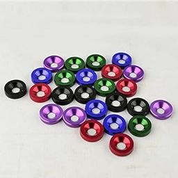 Club Bollywood®1 Set Aluminum Alloy M6 X 20Mm Fender Washer Bolt Engine Screw Purple| Other| Other| Motors|• Motors| 1X Screw 1X Washer-image-5