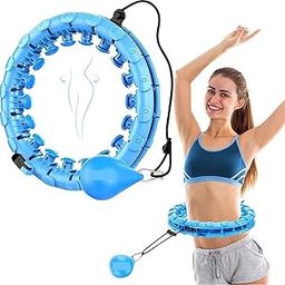 Mantavya Infinity Hoop Smart Weighted Hula Hoop - Smart Hula Hoop Fit- Exercise Hoola Hoop Exercise Equipment Adult Hula Hoops for Exercise- Hula Hoops for Women Weight Loss-image-0
