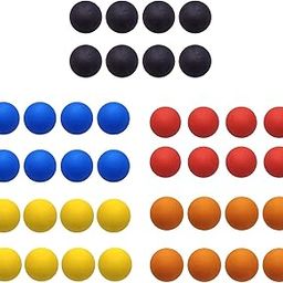 CALANDIS™ 8Pcs Bounce Reaction Balls Elastic Reaction Training Balls for Practice Home Black | Exercise Balls | Fitness Equipment & Gear | Fitness Running & Yoga-image-33
