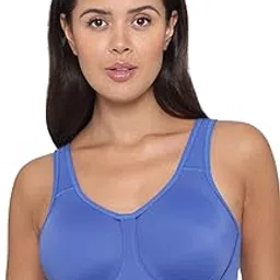 wacoal Women’s Simone Sport |Non-Padded|Wired |Full Cup|High Intensity | Full Coverage|Sports Bra Blue (38DD)-picture-32