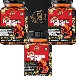 Sukkun Herbs XXX Horse Fire – 5100mg | 17-in-1 Ayurvedic Formula for Men with L-Arginine, Shilajit, Tribulus, Ashwagandha, Ginseng, Citrulline, Zinc & Safed Musli | Boosts Stamina, Energy & Vitality – 180 Vegan Capsules-image-27