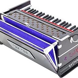Salablez® Best Harmonium 7 Stopper, Double Bellow, 39 Key, Two Reed(Bass-Male),3 1/4 Octave Folding Portable Harmonium Orignal Indian Music Art Instrument Classical Sound System With Free Bag-picture-1