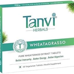 Tanvi Herbals Wheatagrasso | Herbal Wheatgrass Extract Tablets | Natural Antioxidant, Energy, Detox, Immunity Booster (60 Tabs(Pack of 1))-image-95