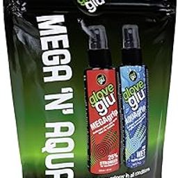 gloveglu Men's MEGA + Aqua Bundle Bag Megagrip Aquagrip 120ml Bottle Improve Goalkeeper Glove Grip-image-32