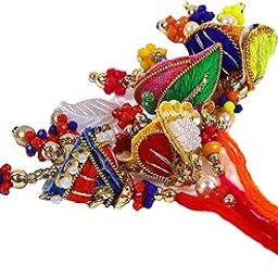 Simple Rajasthani Lumba Rakhi For Bhabhi | Sister(Pack of 4)-image-62