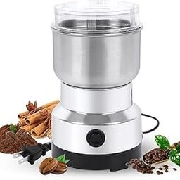 VOFFY Home Kichen Grinder Electric, Mini Spice Grinder, 200W 10s Fast Multifunction Machine Portable Dry Grain Mill for Spices Seeds Rice Beans Seasonings, with Replacment Stainless Steel Blade-image-45