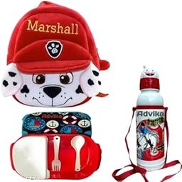 Kid's School Bag Soft Plush Backpack Cartoon Toy Set-image-2