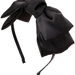 1Pcs French Black Hair Headbands Knot Bow Headbands for Women Black Ribbon Hair Bow Hair bands Fashion Hair Accessories Facial Makeup Head Band |same color as shown-image-6