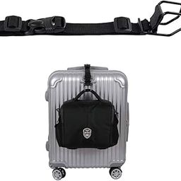 Luggage Hook Strap, J Hook for Add a Bag Luggage, Multi Adjustment Bag Strap Hook with Hands Free, Black-Small Hook, Small size-image-27
