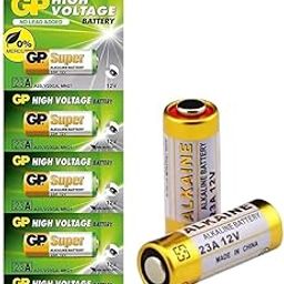 TECHBLAZE 23A Alkaline Battery 12V High Voltage Cell Batteries for Car Remote Control Lighter & Ther Electronics 23AE-C5 A23 MN21 LRV08 (Pack of 1)-9