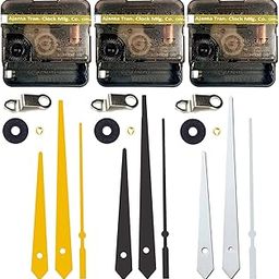 bestbuy Qewinox Combo Of Ajanta Mfg Battery Operated Plastic Ticking Wall Clock Movement Machine With Hands (Gold, Black, Silver)-image-83