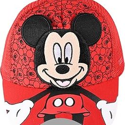 Kuber Industries Cotton Blend Mickey Mouse Cap | Adjustable Cap For Boys And Girls | Red-image-12