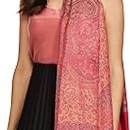 Women's Kashmiri Jamawar Shawl, Fuchsia-10