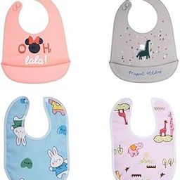 Secure Steps Baby Bibs | Waterproof & Washable Feeding Bibs with Detachable Food Catcher | Adjustable for 6–36 Months-picture-12