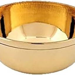 STREET MART Solid Pure Brass (Pital) Plain Bowl ?Food Safe Lead Free, Handmade Multipurpose Bowl Round Puja, Spice or Chutney Katori Capacity-10 ML Pack of 1-image-24