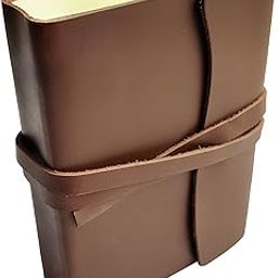 Rustic Town Antique Brown Leather Bound Journal for Men Travel Diary (200-Pages) Vintage Leather Journal Writing Notebooks Women Gift for Him Her-picture-19