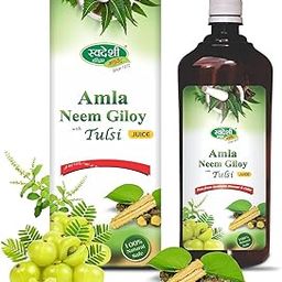 Swadeshi Ayurved Amla Neem Giloy with Tulsi Juice - 1000 ml-picture-23