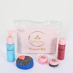 Sa-Boon Store Handcrafted Travel Bath Care Kit | Bath Salt, Body wash, Shampoo, Whip Scrub, Whip Soap | Vegan, Parabens Free, Cruelty Free | for Men or Women | Pack of 5-picture-53