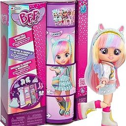 Cry Babies BFF Jenna Fashion Doll with 9+ Surprises Including Outfit and Accessories for Fashion Toy, Girls and Boys Ages 4 and Up, 7.8 Inch Doll-image-1